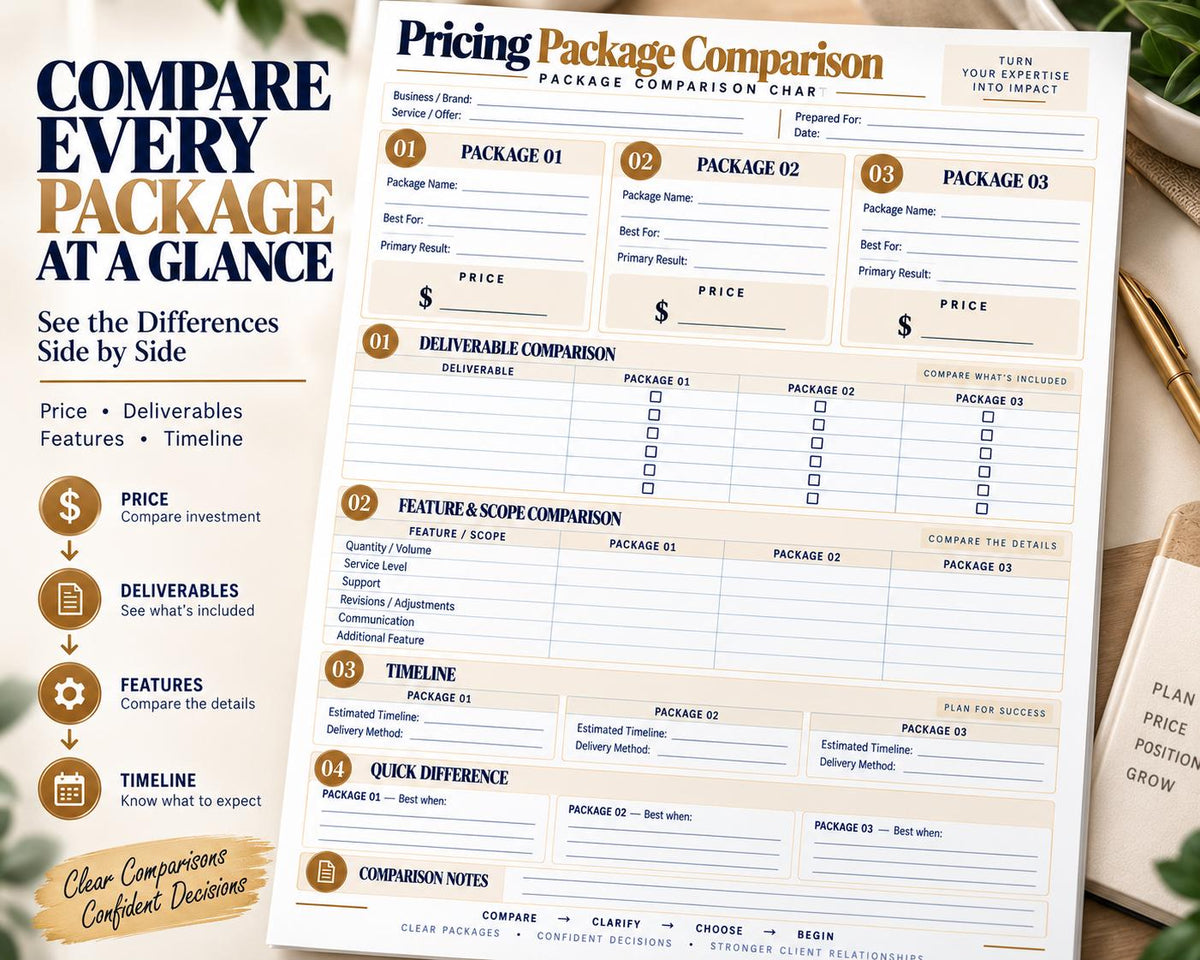 Multi-Page Pricing Package Comparison — image 3 of 10