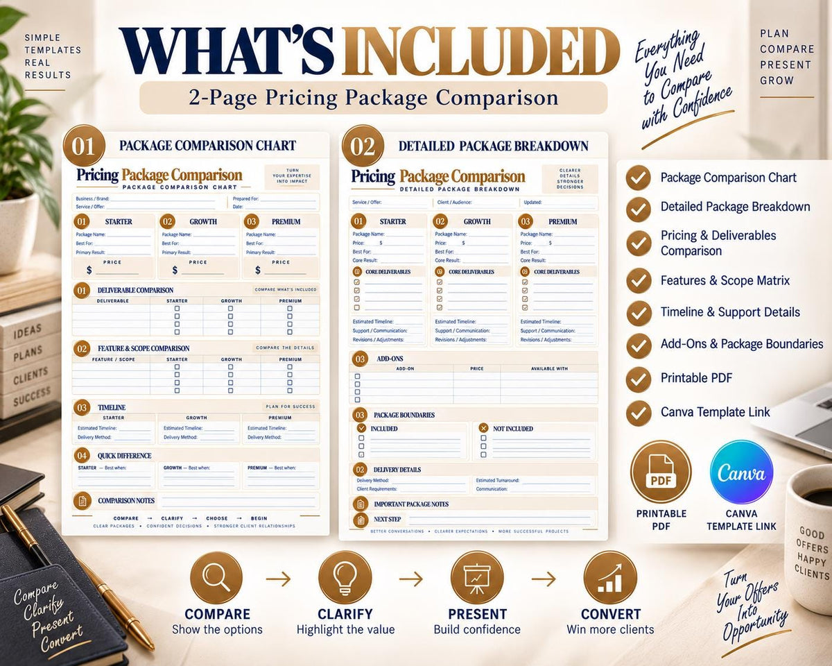 Multi-Page Pricing Package Comparison — image 10 of 10