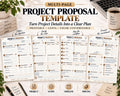 Preview of Multi-Page Project Proposal Template digital Canva worksheet template
