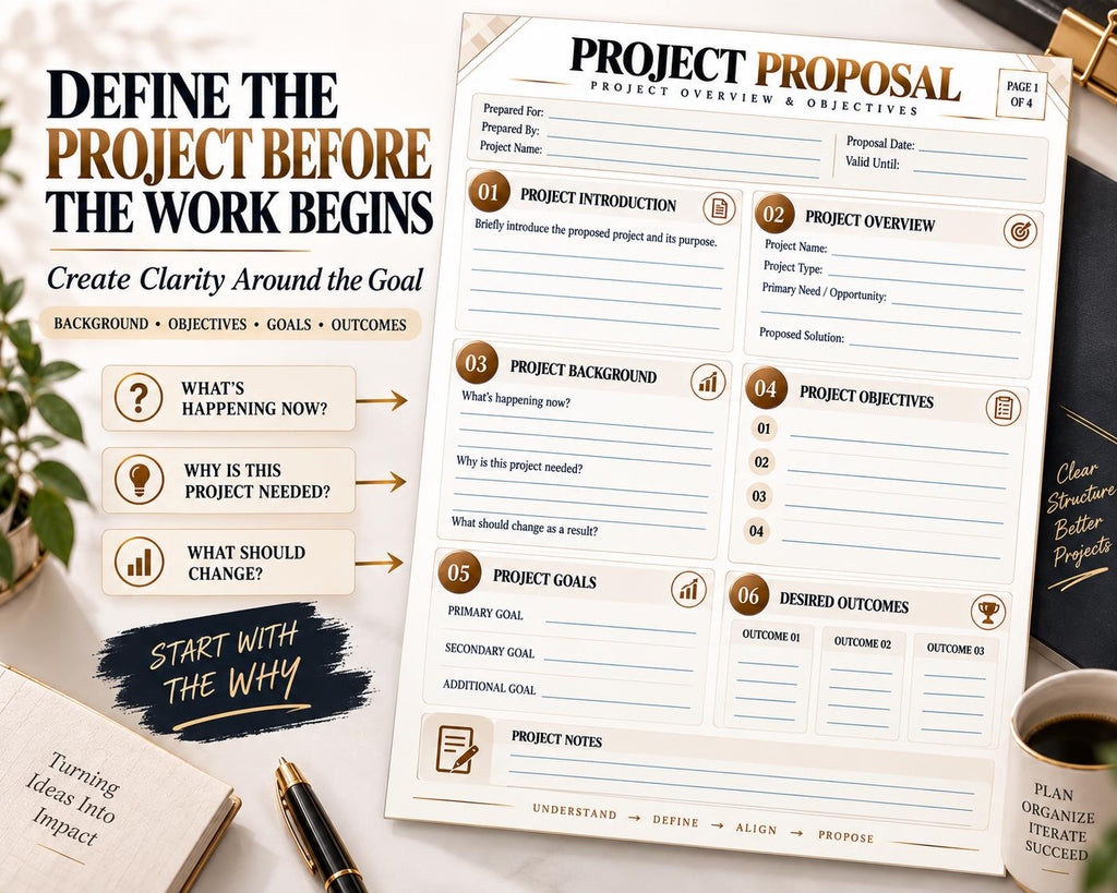 Multi-Page Project Proposal Template — image 3 of 10
