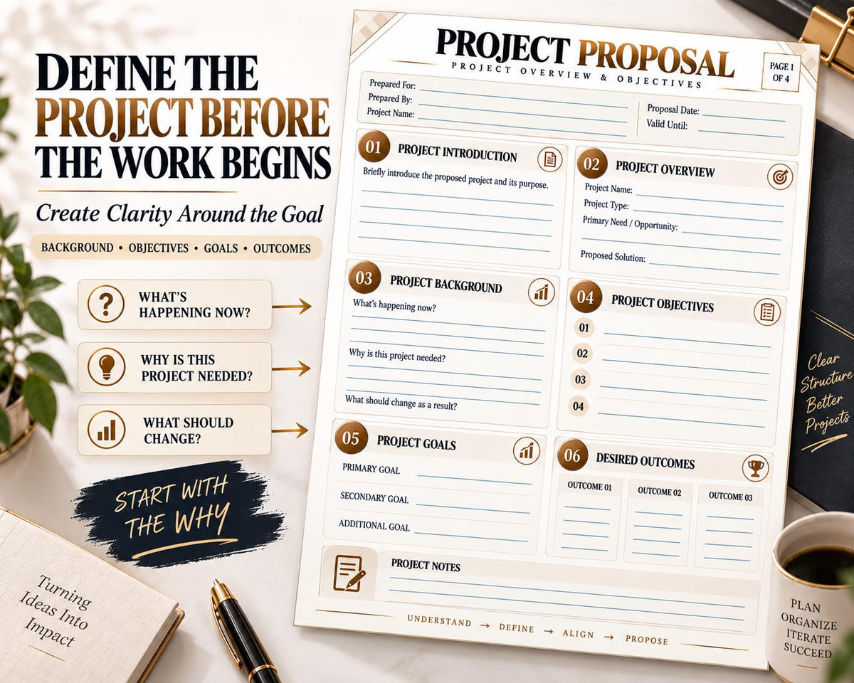 Multi-Page Project Proposal Template — image 3 of 10