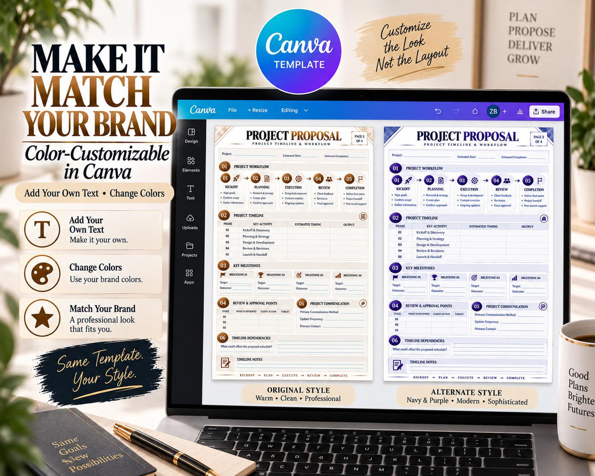 Multi-Page Project Proposal Template — image 9 of 10