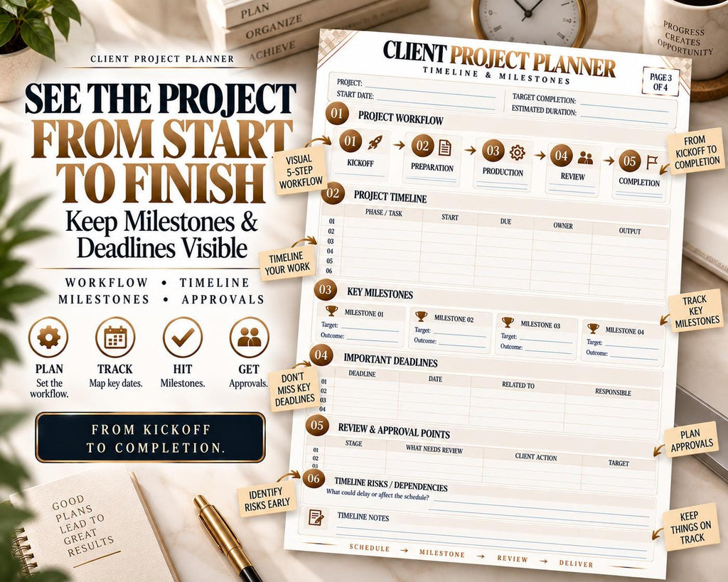 Multi-Page Client Project Planner — image 5 of 10