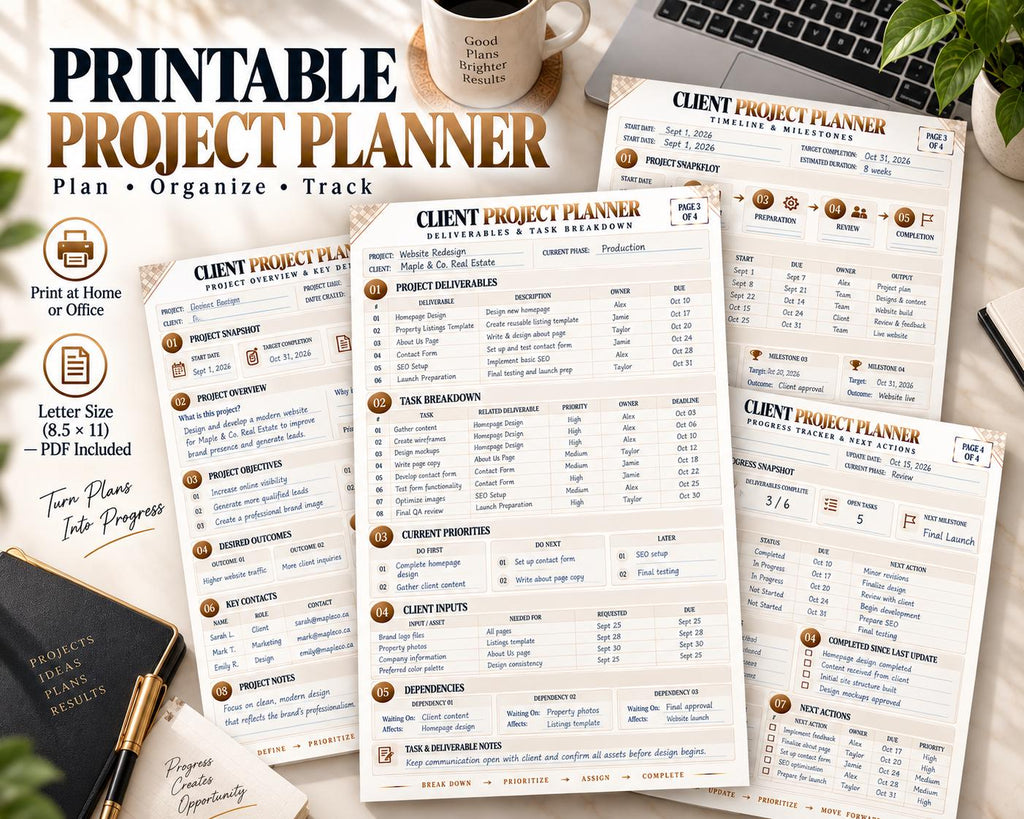Multi-Page Client Project Planner — image 7 of 10