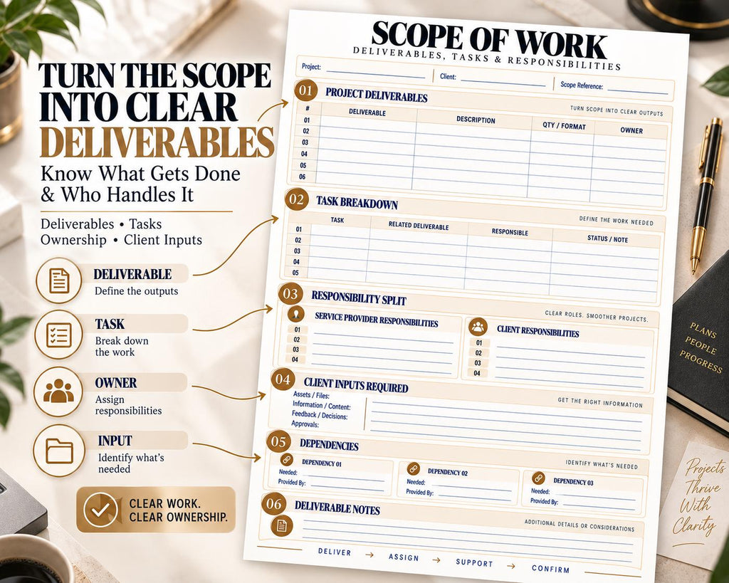 Multi-Page Scope of Work Template — image 4 of 10