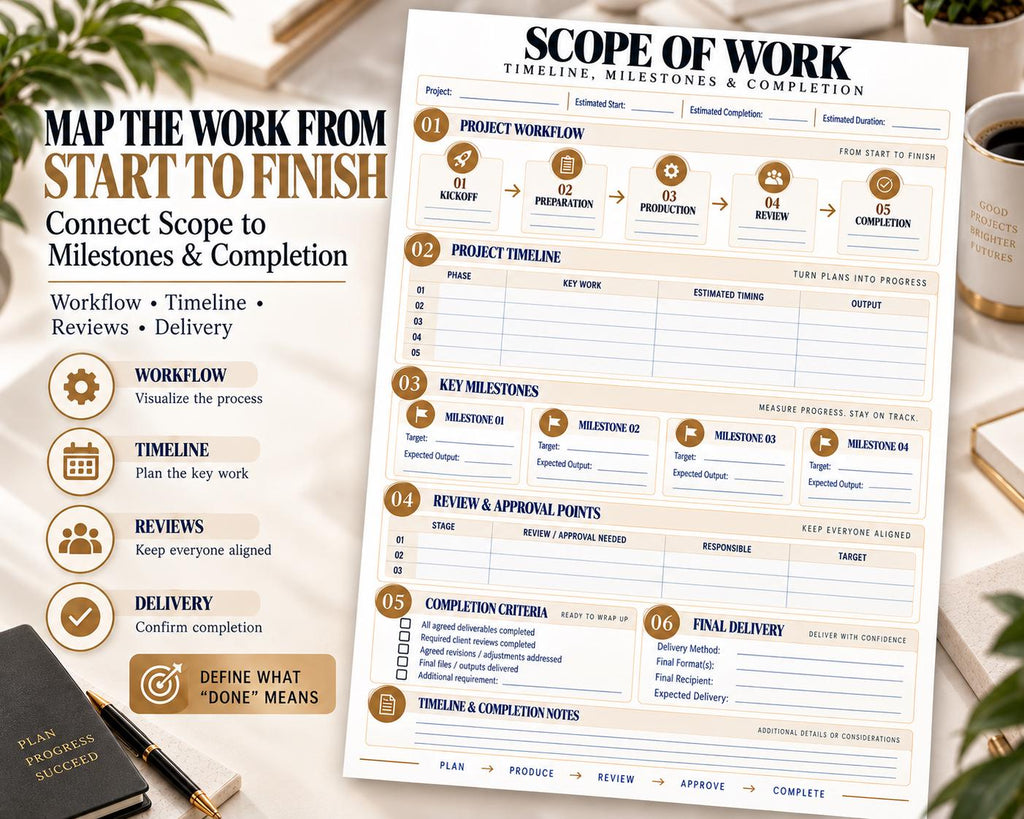 Multi-Page Scope of Work Template — image 5 of 10