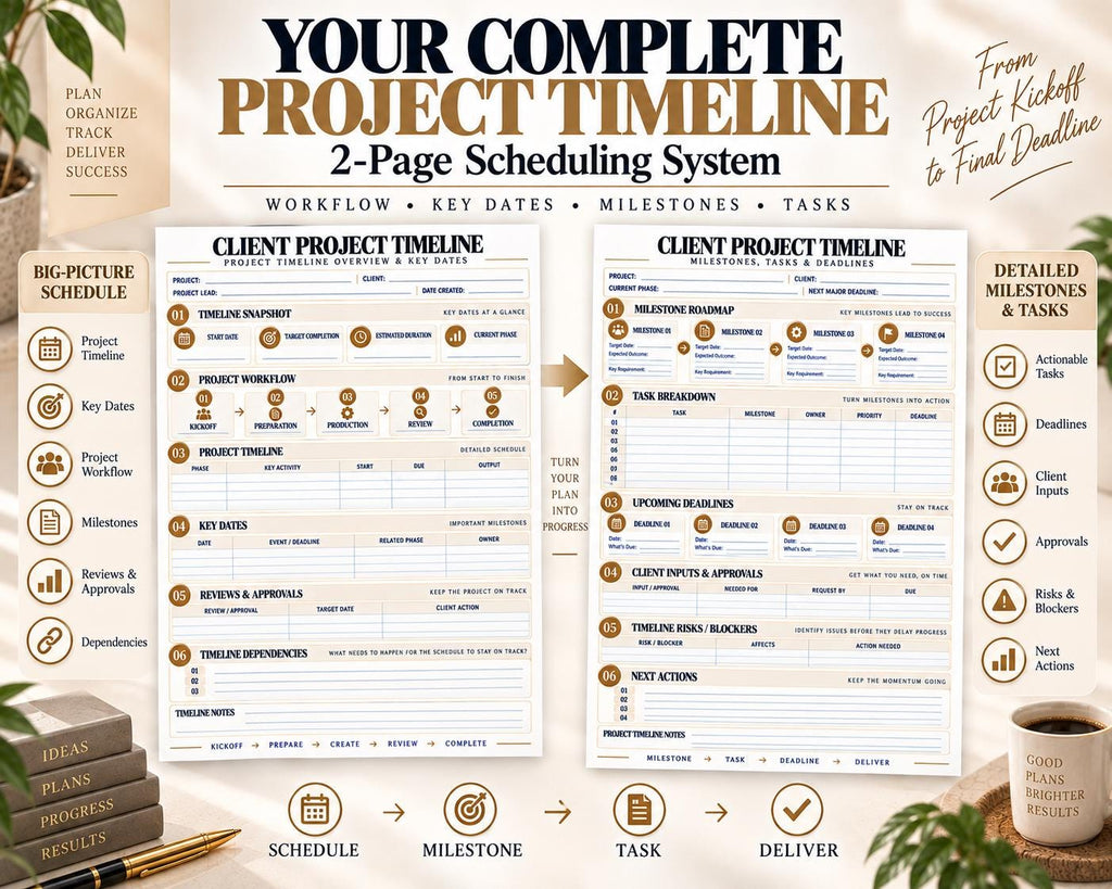Multi-Page Client Project Timeline — image 2 of 10