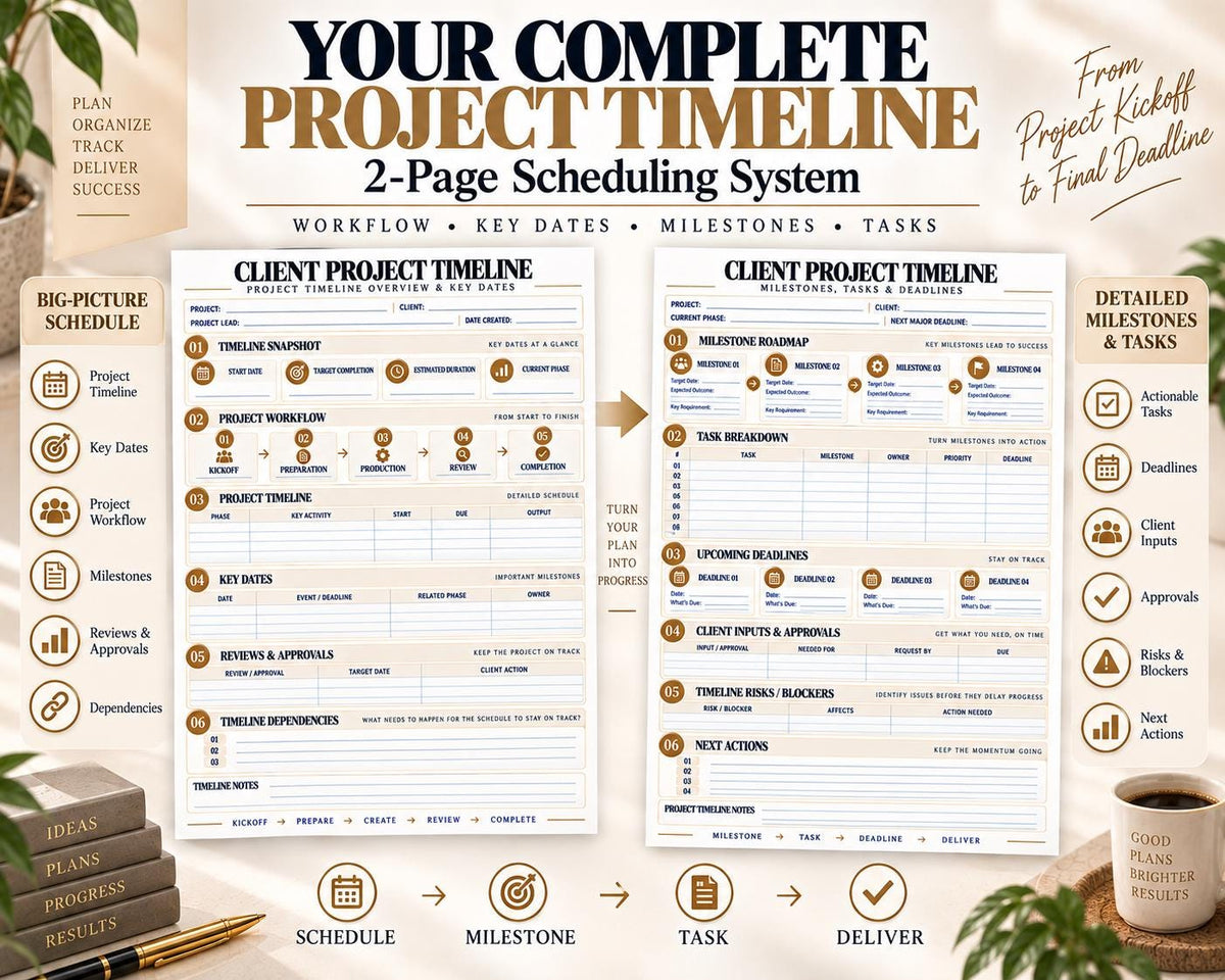 Multi-Page Client Project Timeline — image 2 of 10