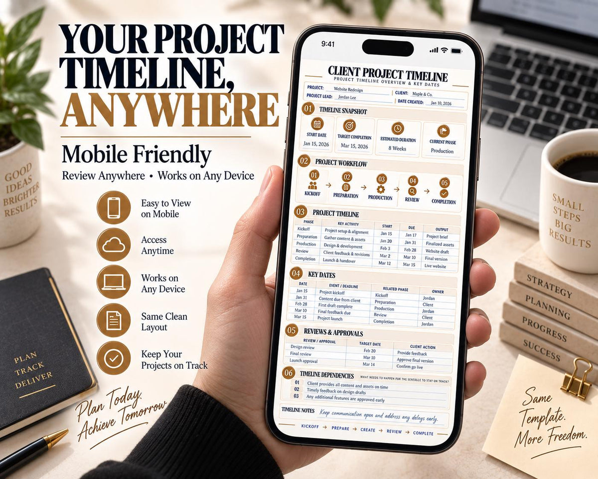 Multi-Page Client Project Timeline — image 8 of 10