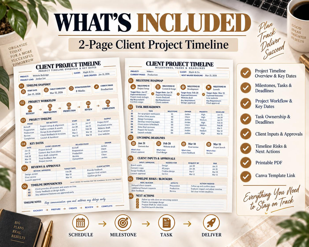 Multi-Page Client Project Timeline — image 10 of 10
