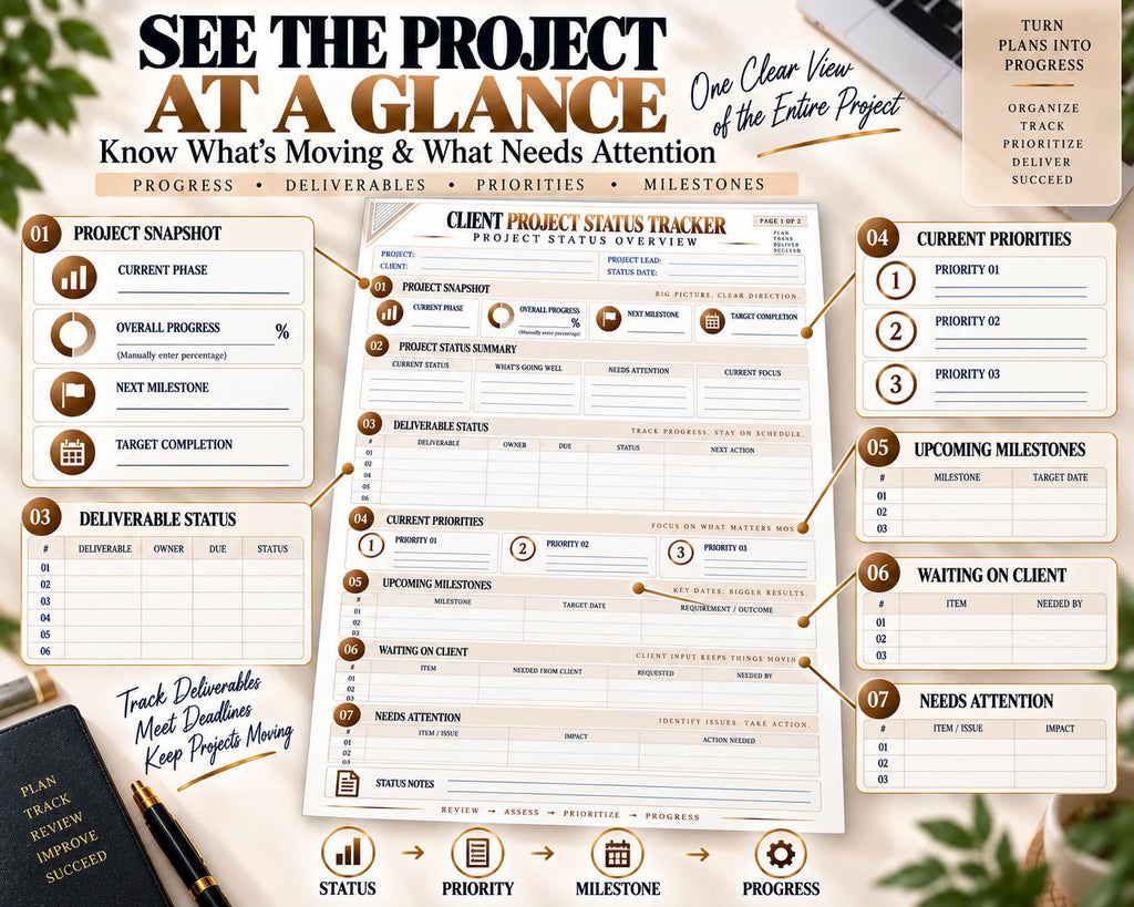 Multi-Page Client Project Status Tracker — image 3 of 10