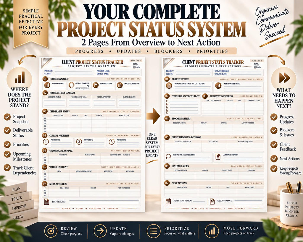 Multi-Page Client Project Status Tracker — image 2 of 10