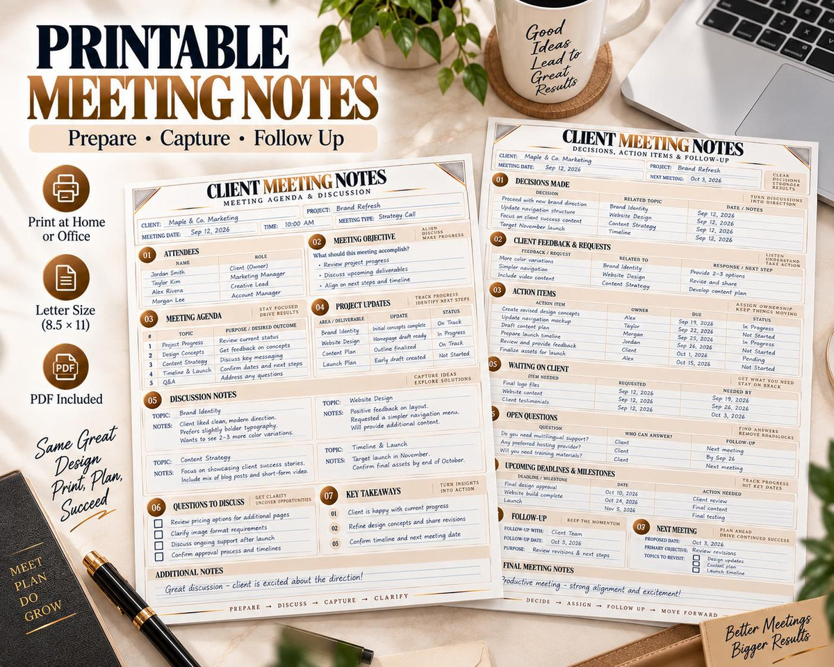 Multi-Page Client Meeting Notes — image 7 of 10