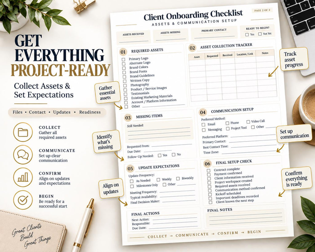 Multi-Page Client Onboarding Checklist — image 4 of 10