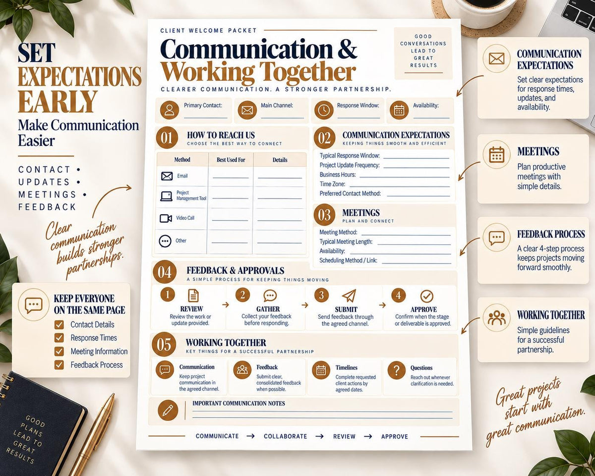 Multi-Page Client Welcome Packet — image 5 of 10