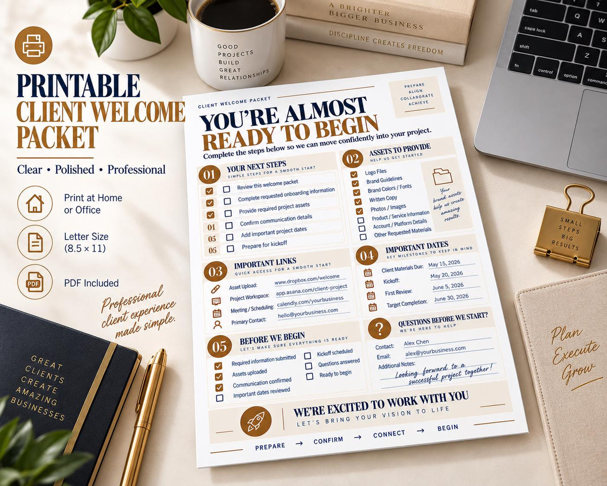 Multi-Page Client Welcome Packet — image 7 of 10