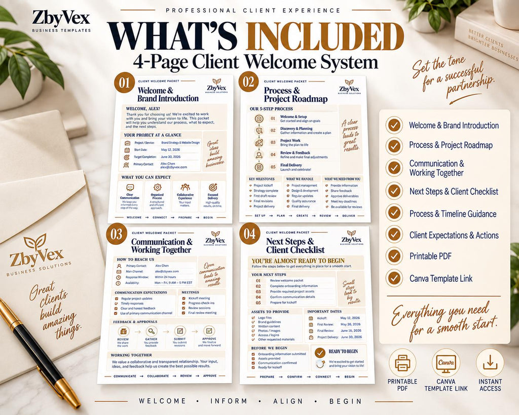 Multi-Page Client Welcome Packet — image 10 of 10