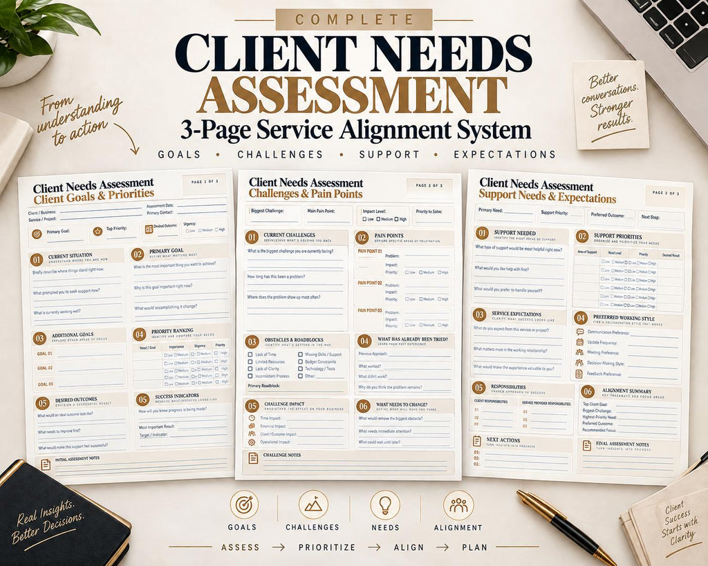 Multi-Page Client Needs Assessment — image 2 of 10