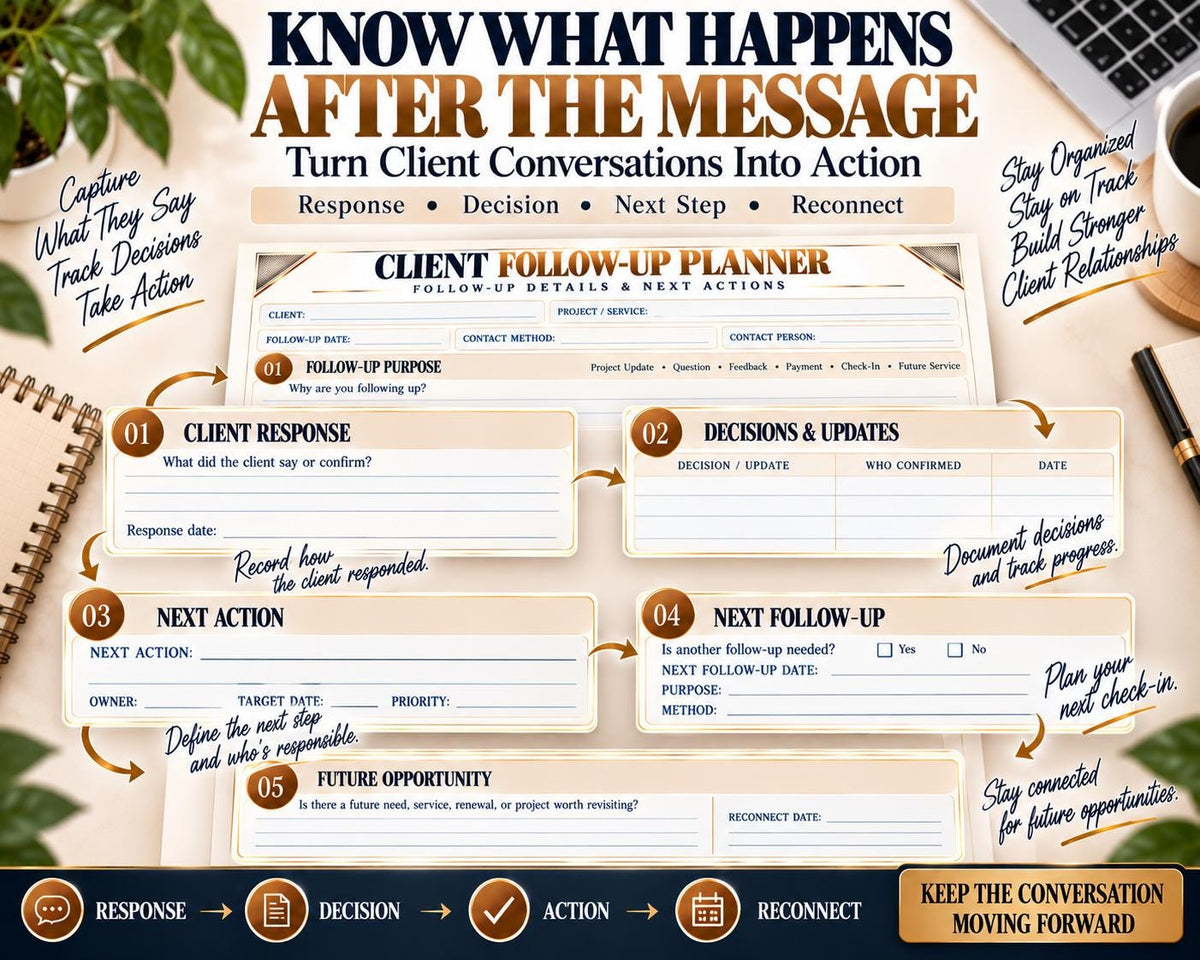 Multi-Page Client Follow-Up Planner — image 6 of 10