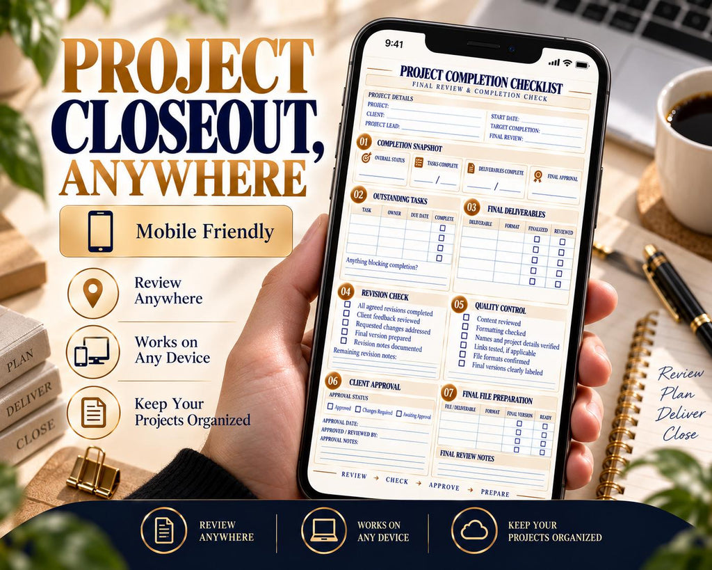 Multi-Page Project Completion Checklist — image 8 of 10