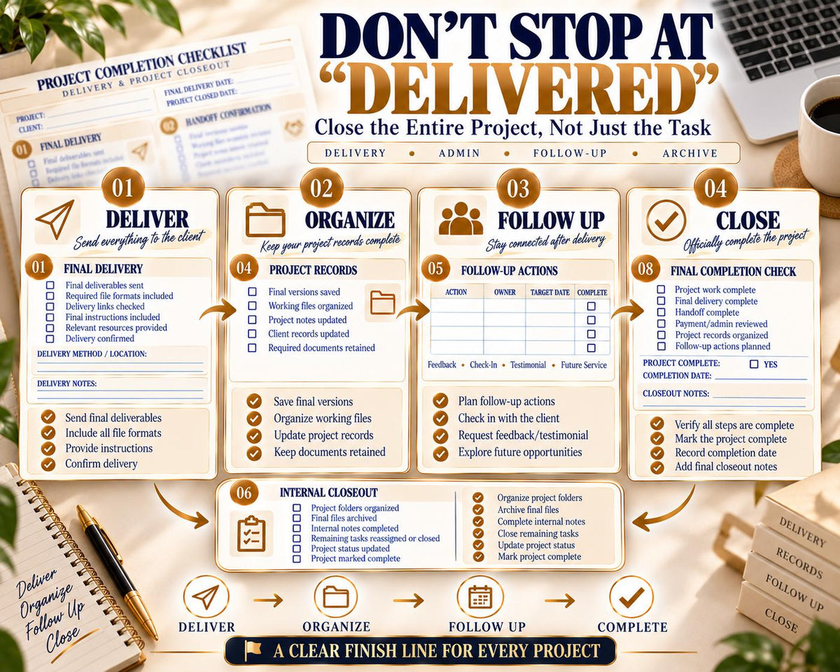 Multi-Page Project Completion Checklist — image 6 of 10