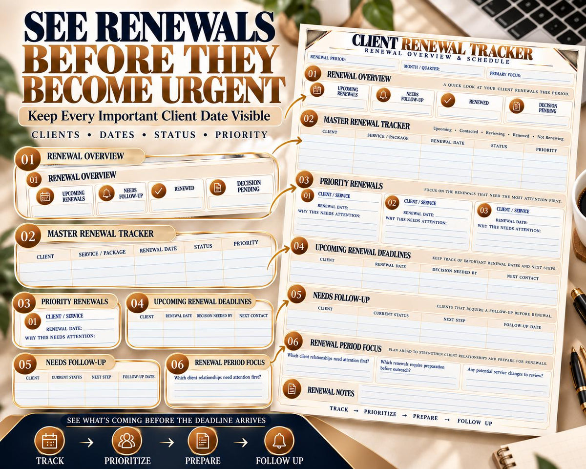 Multi-Page Client Renewal Tracker — image 3 of 10