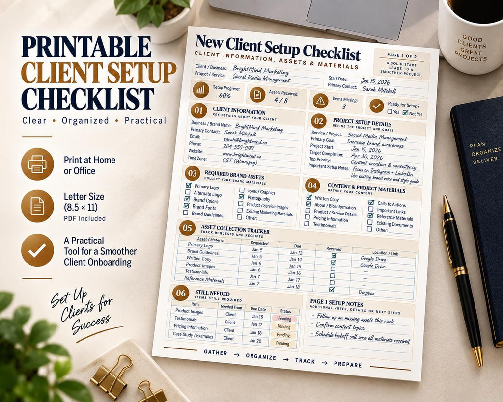 Multi-Page New Client Setup Checklist — image 7 of 10