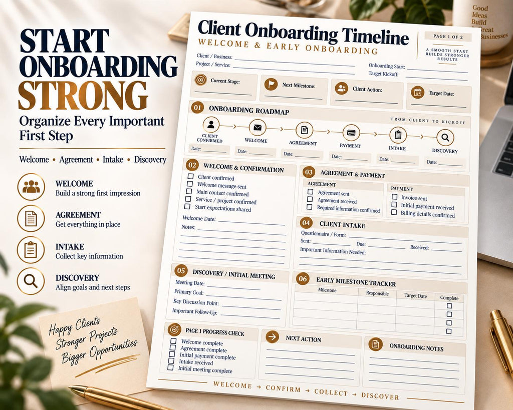 Multi-Page Client Onboarding Timeline — image 3 of 10