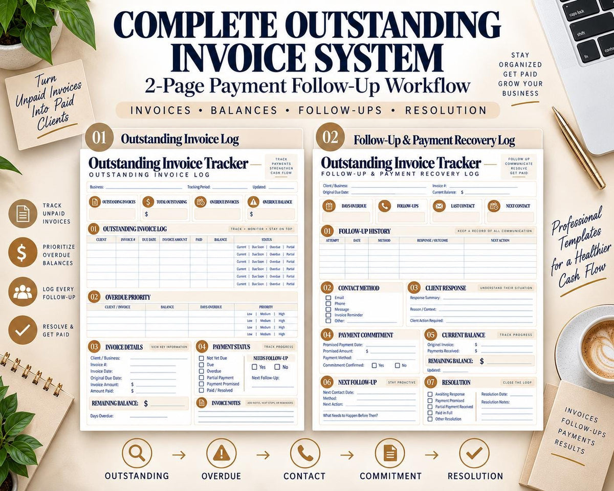 Multi-Page Outstanding Invoice Tracker — image 2 of 10