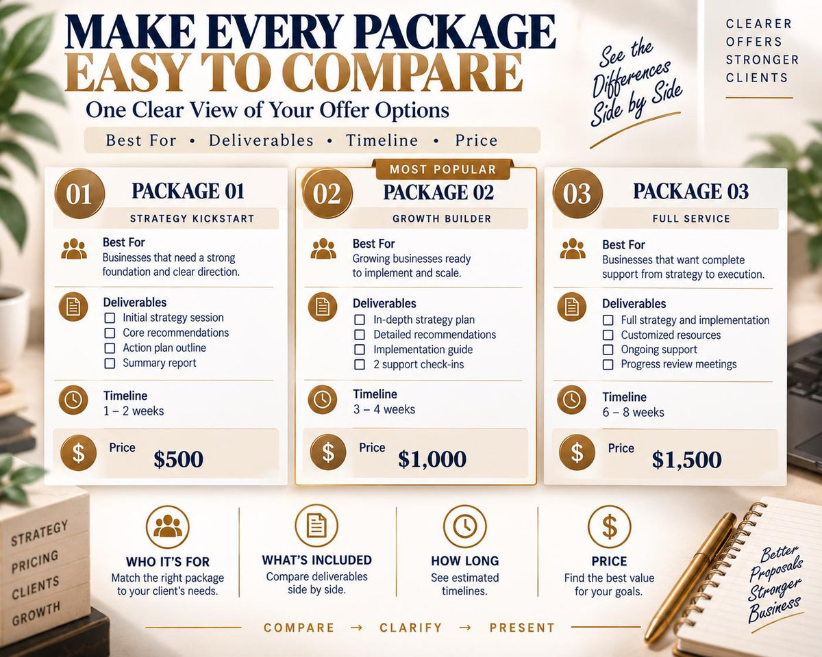 Multi-Page Pricing Package Comparison — image 5 of 10
