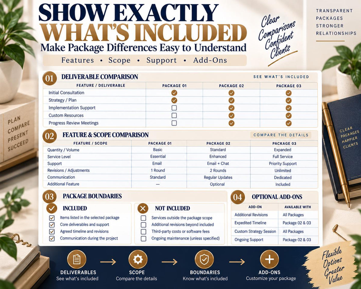 Multi-Page Pricing Package Comparison — image 6 of 10