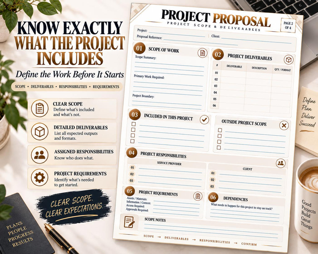 Multi-Page Project Proposal Template — image 4 of 10