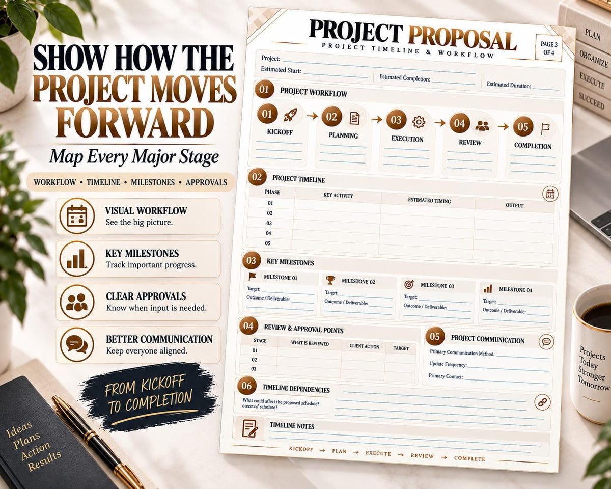 Multi-Page Project Proposal Template — image 5 of 10