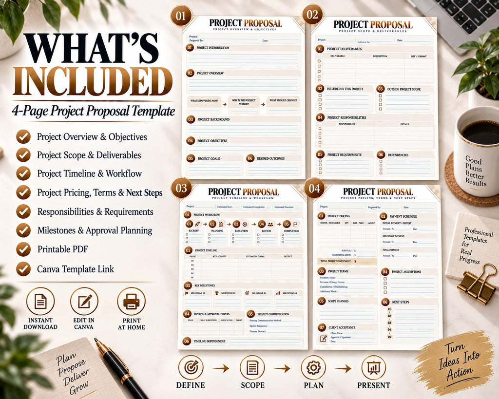 Multi-Page Project Proposal Template — image 10 of 10