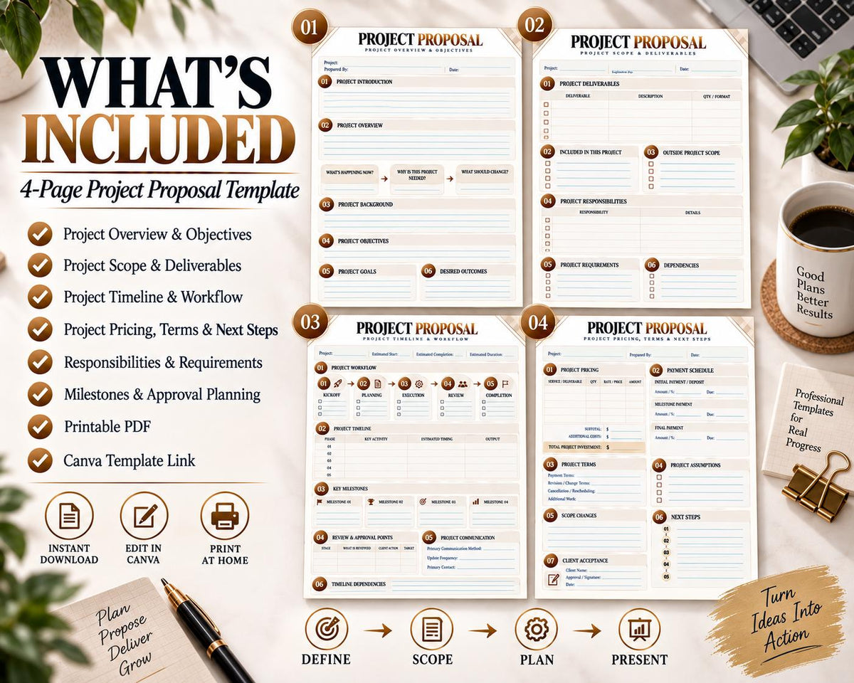 Multi-Page Project Proposal Template — image 10 of 10