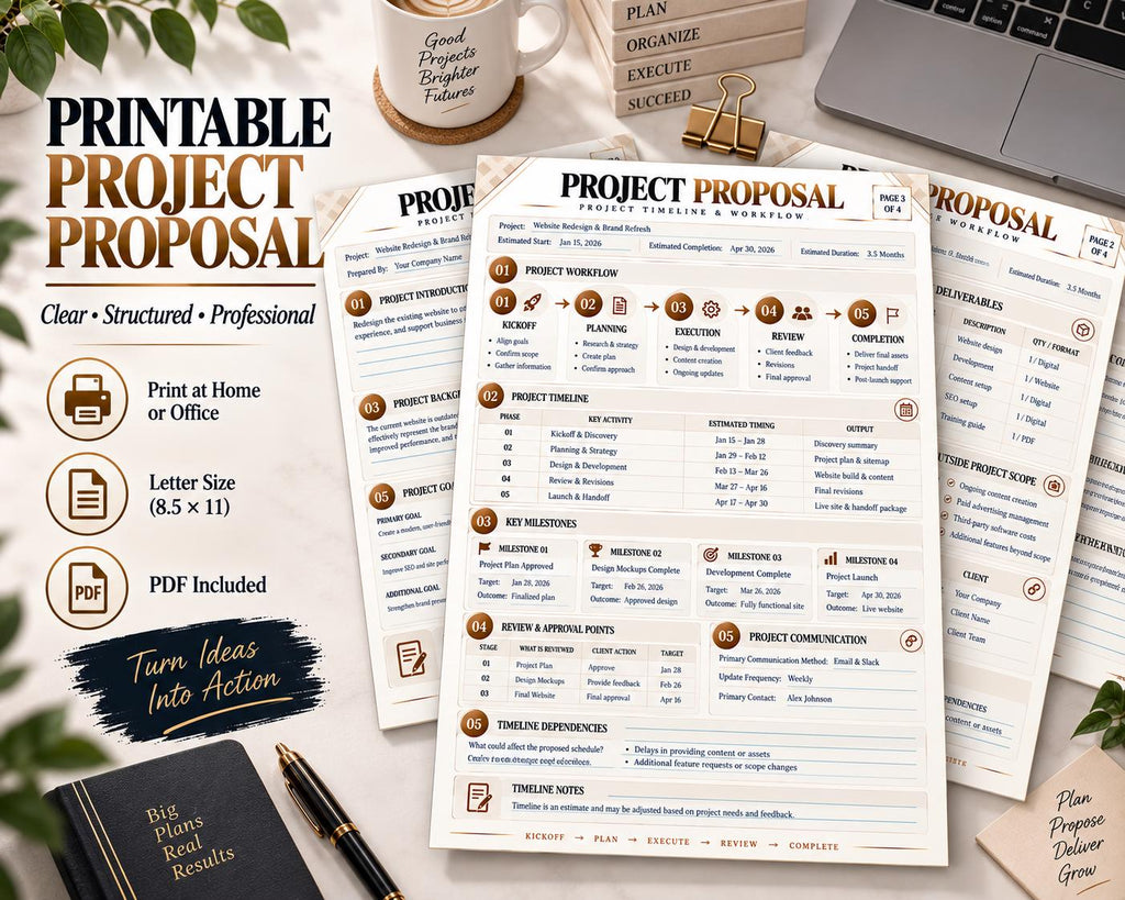 Multi-Page Project Proposal Template — image 7 of 10