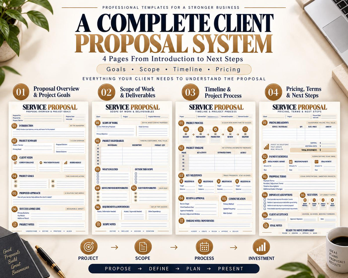 Multi-Page Service Proposal Template — image 2 of 10
