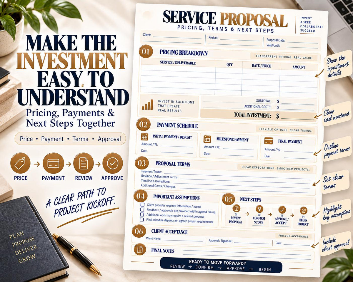 Multi-Page Service Proposal Template — image 6 of 10