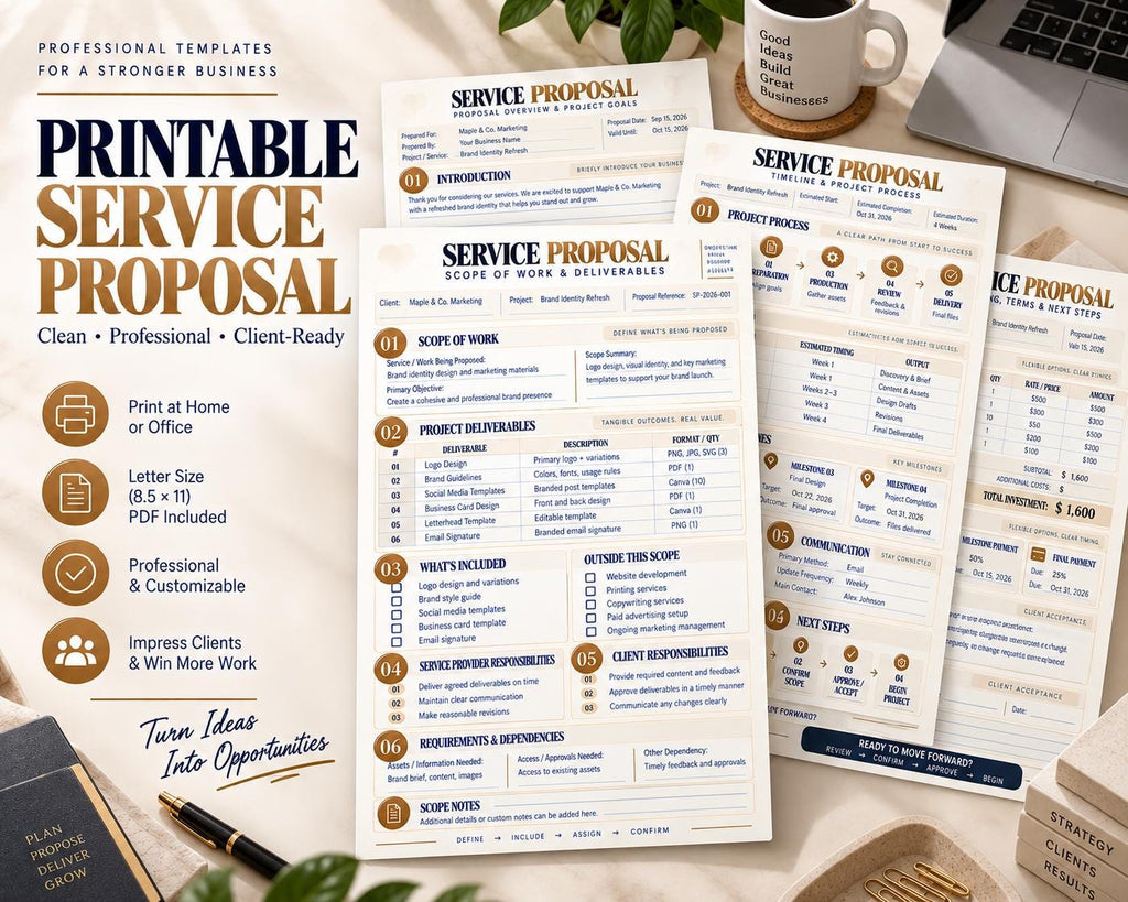 Multi-Page Service Proposal Template — image 7 of 10