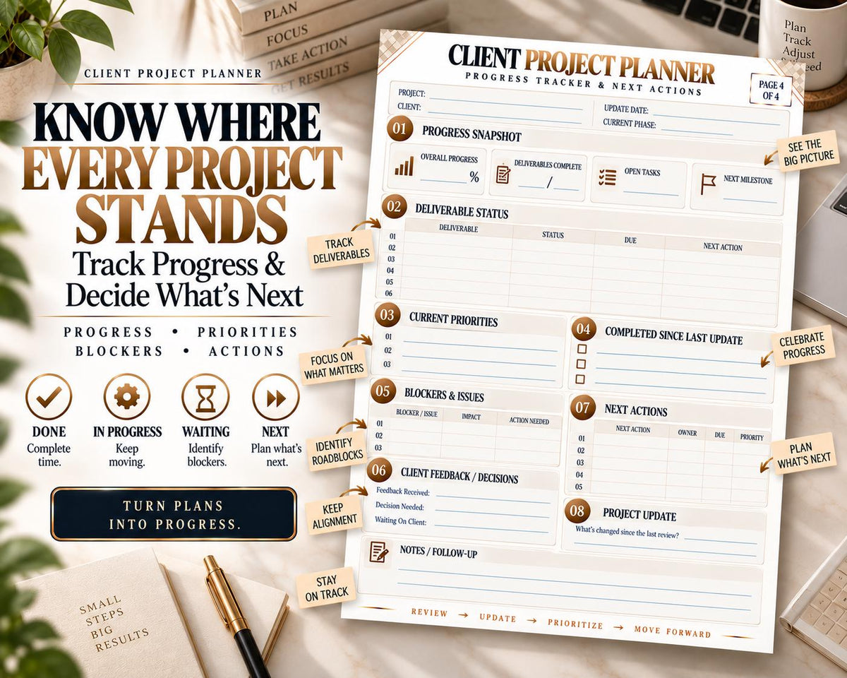 Multi-Page Client Project Planner — image 6 of 10