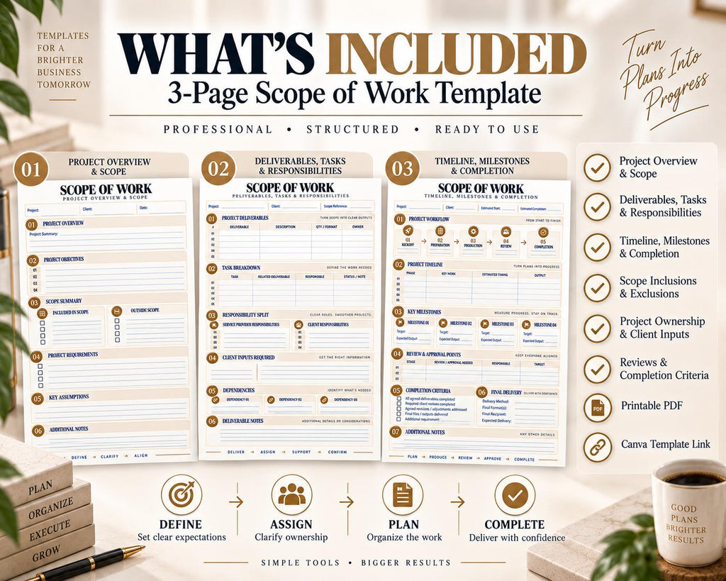 Multi-Page Scope of Work Template — image 10 of 10