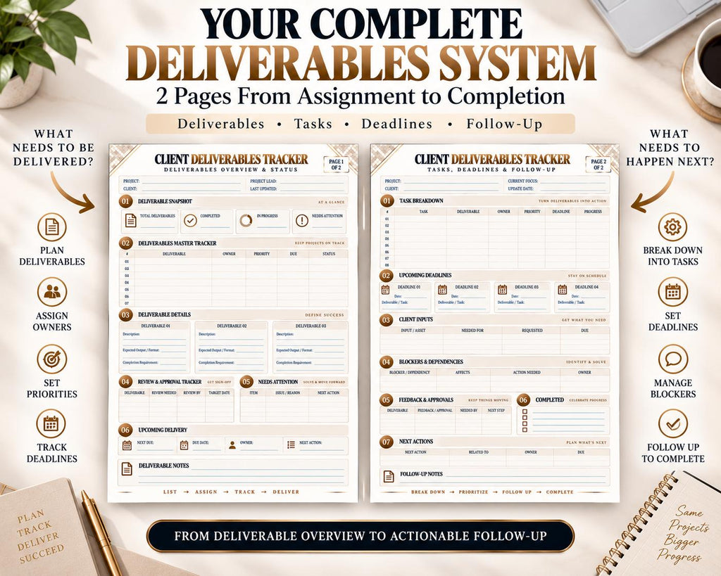 Multi-Page Client Deliverables Tracker — image 2 of 10