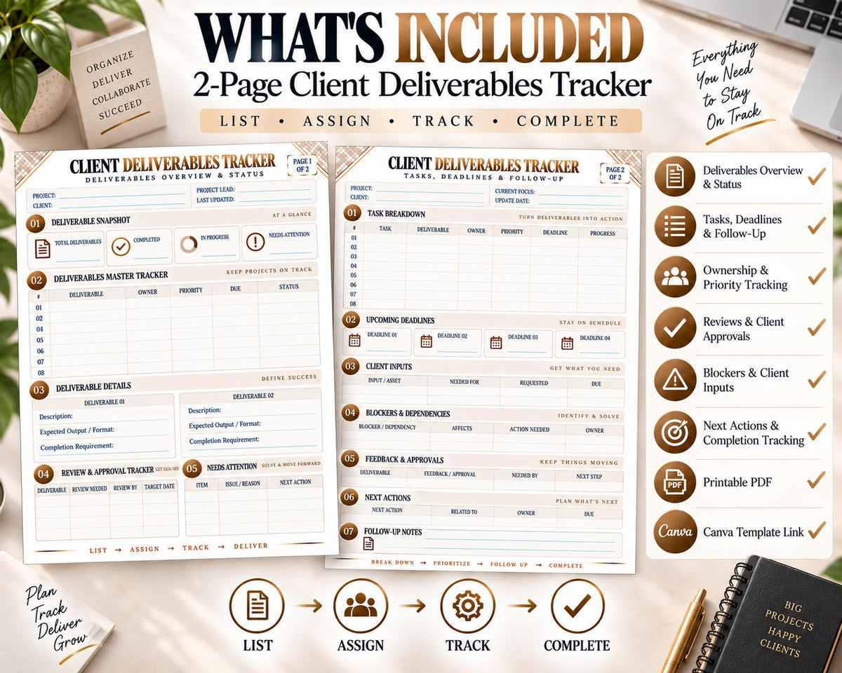 Multi-Page Client Deliverables Tracker — image 10 of 10
