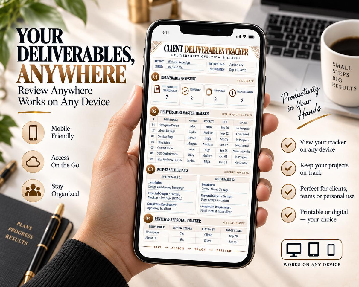 Multi-Page Client Deliverables Tracker — image 8 of 10