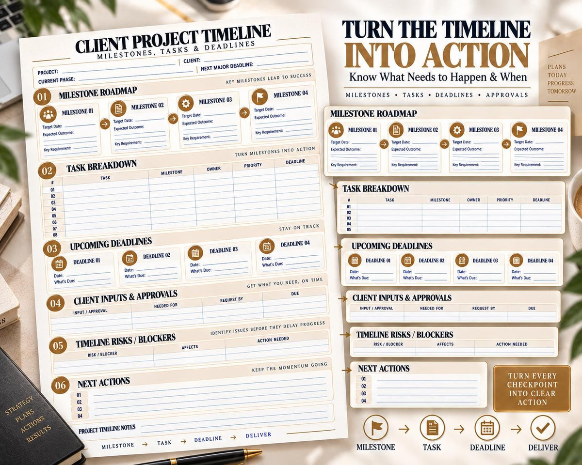 Multi-Page Client Project Timeline — image 4 of 10