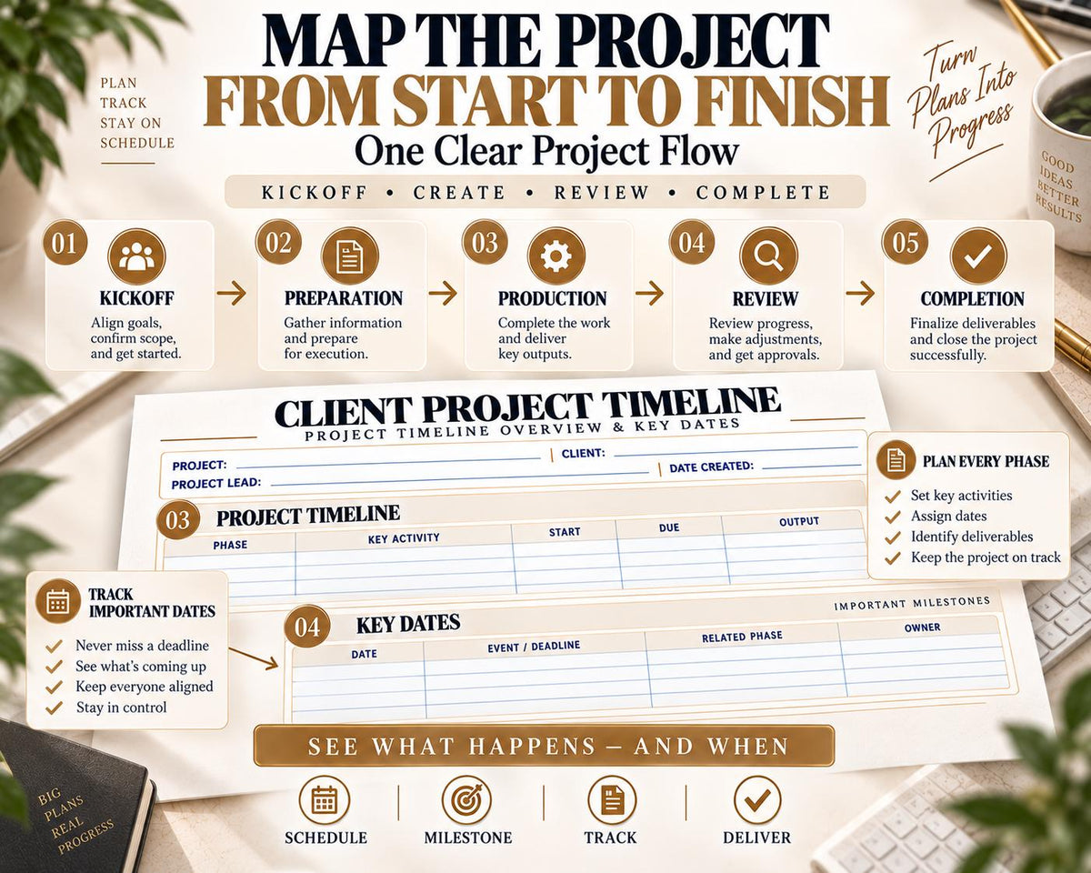 Multi-Page Client Project Timeline — image 5 of 10