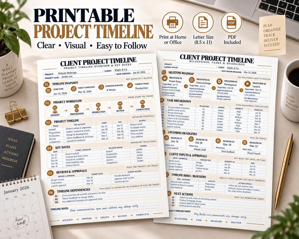 Multi-Page Client Project Timeline — image 7 of 10