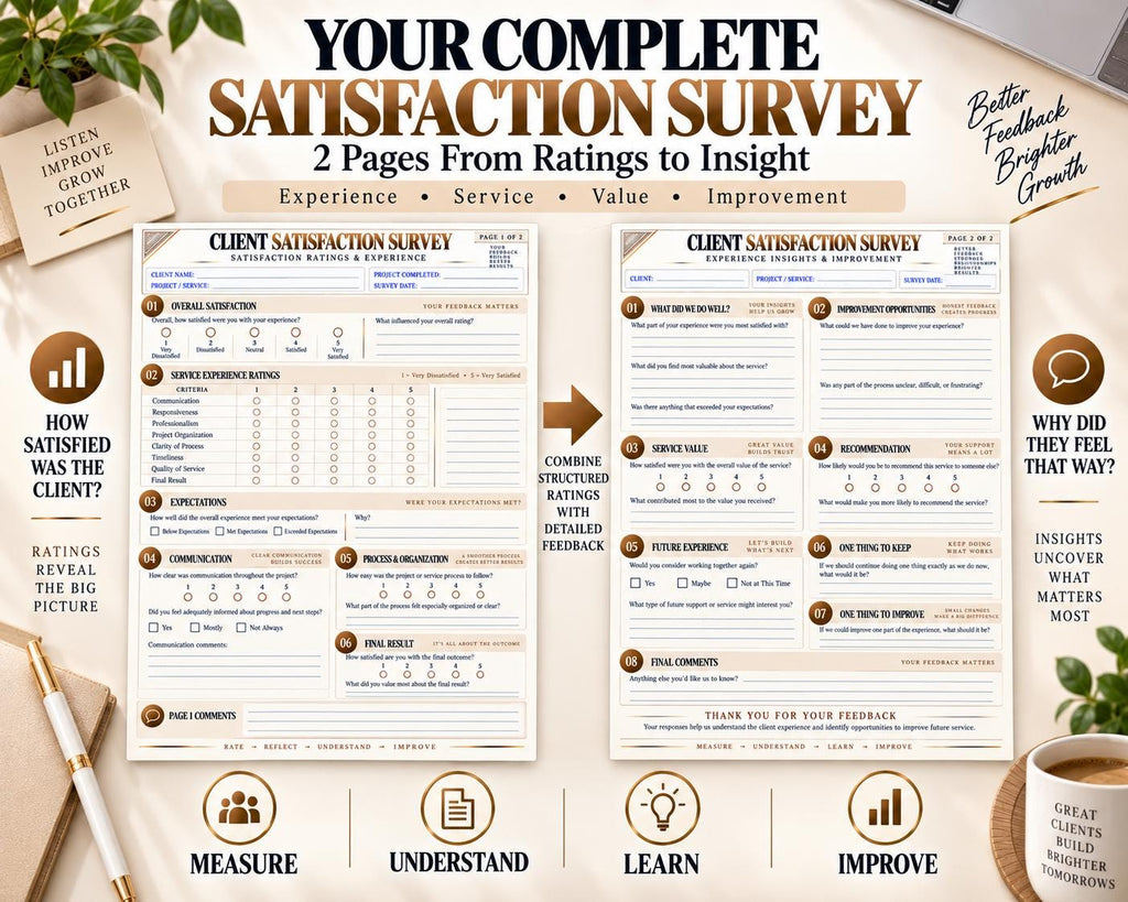 Multi-Page Client Satisfaction Survey — image 2 of 10