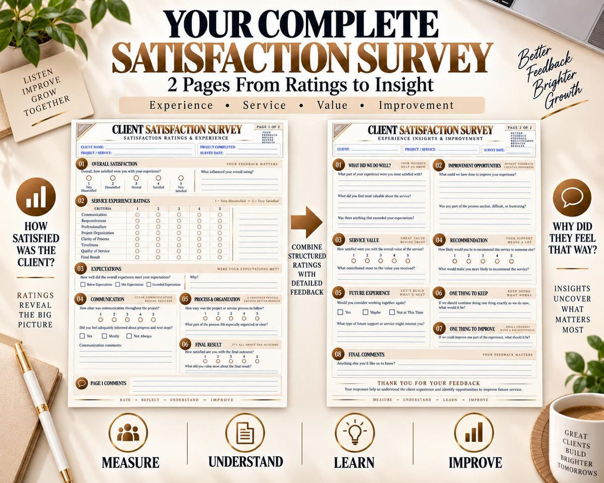 Multi-Page Client Satisfaction Survey — image 2 of 10