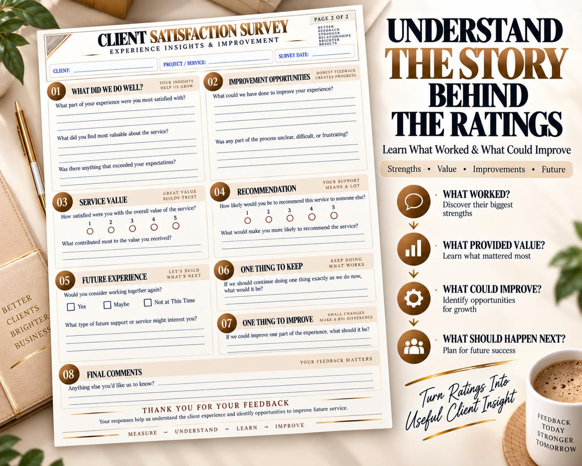 Multi-Page Client Satisfaction Survey — image 4 of 10